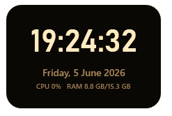 Clock widget